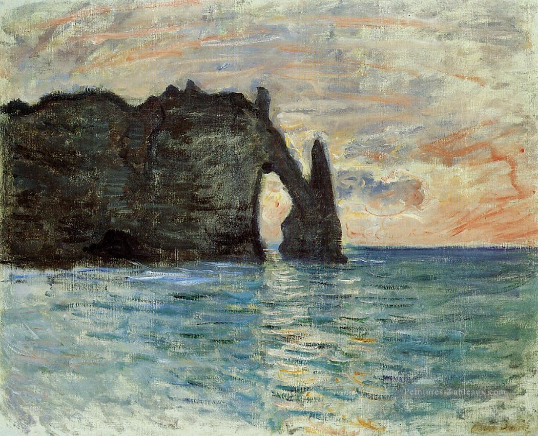 La falaise d’Etretat Claude Monet Peintures à l'huile